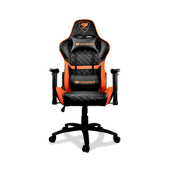 Кресло компьютерное игровое Cougar ARMOR One Black-Orange [3MARONXB.0001], Материал обивки: Экокожа, Цвет: Черный/оранжевый, фото 