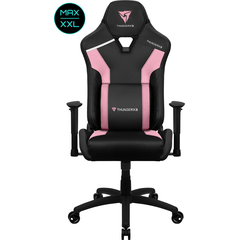 Кресло компьютерное игровое ThunderX3 TC3  MAX Sakura Black, Материал обивки: Экокожа, Цвет: Черный/розовый, фото 
