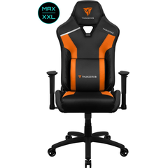 Кресло компьютерное игровое ThunderX3 TC3  MAX Tiger Orange, Материал обивки: Экокожа, Цвет: Черный/оранжевый, фото 