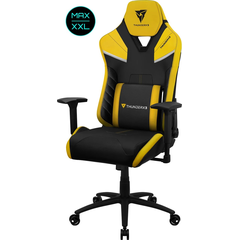 Кресло компьютерное игровое ThunderX3 TC5  MAX Bumblebee Yellow, Материал обивки: Экокожа, Цвет: Черный/желтый, фото 
