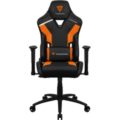 Кресло компьютерное игровое ThunderX3 TC3 Tiger Orange, Материал обивки: Экокожа, Цвет: Черный/оранжевый, фото 