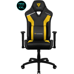 Кресло компьютерное игровое ThunderX3 TC3  MAX Bumblebee Yellow, Материал обивки: Экокожа, Цвет: Черный/желтый, фото 