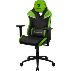 Кресло компьютерное игровое ThunderX3 TC5 Neon Green, Материал обивки: Экокожа, Цвет: Черный/зеленый, фото 