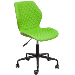 Кресло поворотное DELFIN, ECO/ткань, салатовый, фото 