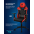Кресло компьютерное игровое ThunderX3 TC5 Ember Red, Материал обивки: Экокожа, Цвет: Черный/красный, фото , изображение 18