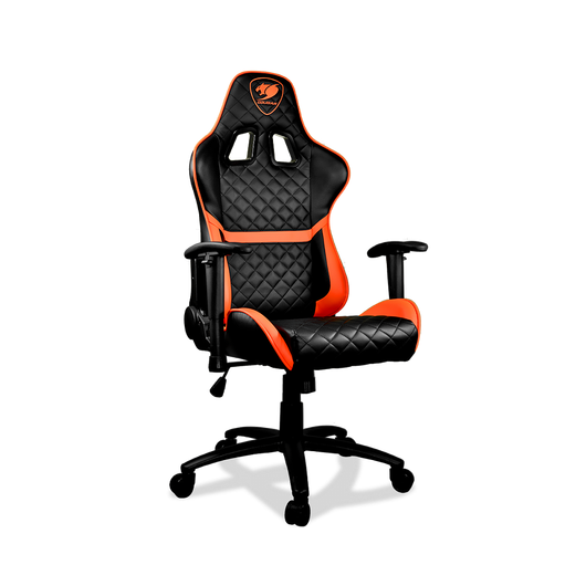 Кресло компьютерное игровое Cougar ARMOR One Black-Orange [3MARONXB.0001], Материал обивки: Экокожа, Цвет: Черный/оранжевый, фото , изображение 2