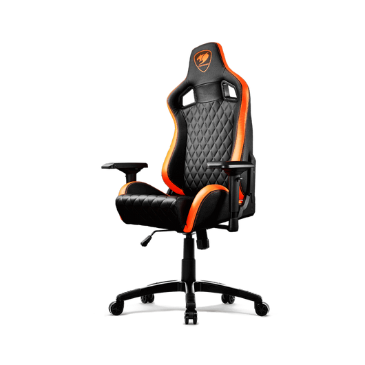 Кресло компьютерное игровое Cougar ARMOR S Black-Orange [3MGC2NXB.0001], Материал обивки: Экокожа, Цвет: Черный/оранжевый, фото , изображение 3
