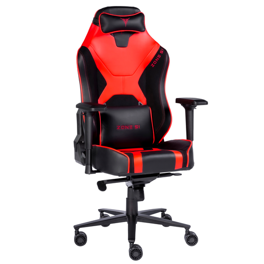 Кресло компьютерное игровое ZONE 51 ARMADA Black-red, Материал обивки: Экокожа, Цвет: Черный/красный, фото 