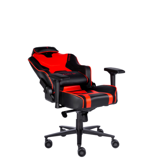 Кресло компьютерное игровое ZONE 51 ARMADA Black-red, Материал обивки: Экокожа, Цвет: Черный/красный, фото , изображение 3