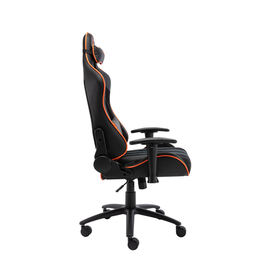 Кресло компьютерное игровое ZONE 51 GRAVITY Black-Orange, Материал обивки: Экокожа, Цвет: Черный/оранжевый, фото , изображение 4