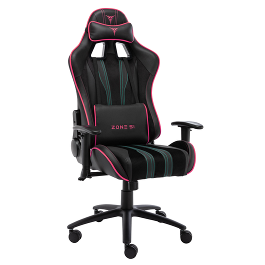 Кресло компьютерное игровое ZONE 51 GRAVITY Black-Pink, Материал обивки: Экокожа, Цвет: Черный/розовый, фото 