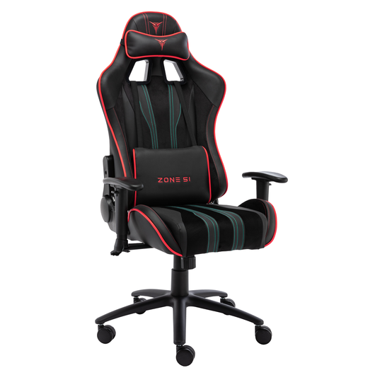 Кресло компьютерное игровое ZONE 51 GRAVITY Black-Red, Материал обивки: Экокожа, Цвет: Черный/красный, фото 