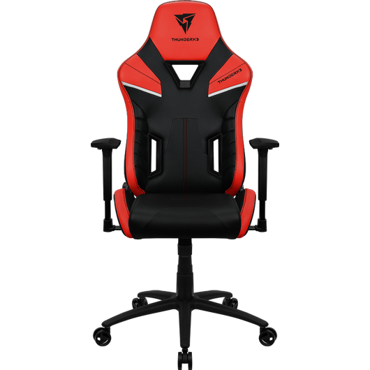 Кресло компьютерное игровое ThunderX3 TC5 Ember Red, Материал обивки: Экокожа, Цвет: Черный/красный, фото , изображение 2