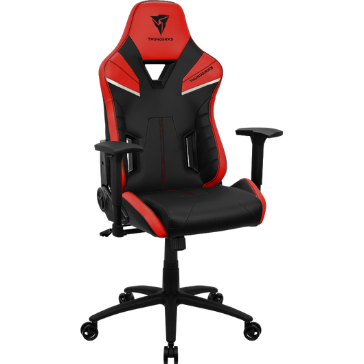 Кресло компьютерное игровое ThunderX3 TC5 Ember Red, Материал обивки: Экокожа, Цвет: Черный/красный, фото , изображение 6
