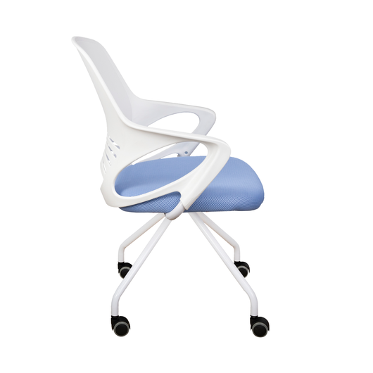 Кресло поворотное INDIGO, ткань-сетка, голубой, фото , изображение 3