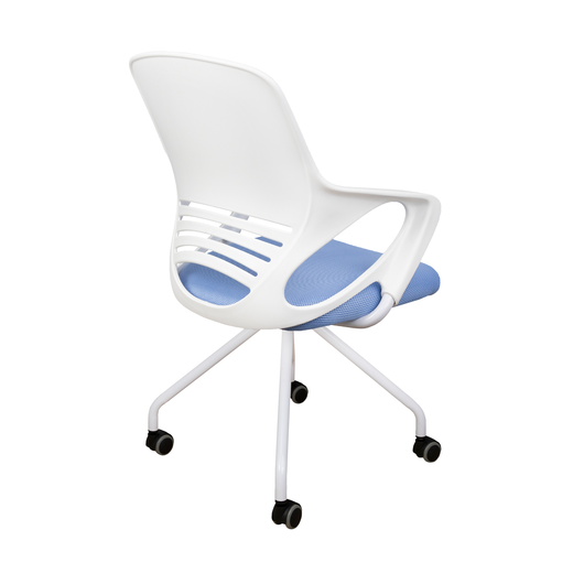 Кресло поворотное INDIGO, ткань-сетка, голубой, фото , изображение 4
