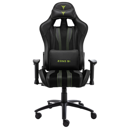Кресло компьютерное игровое ZONE 51 GRAVITY Black, Материал обивки: Экокожа, Цвет: Черный, фото , изображение 3